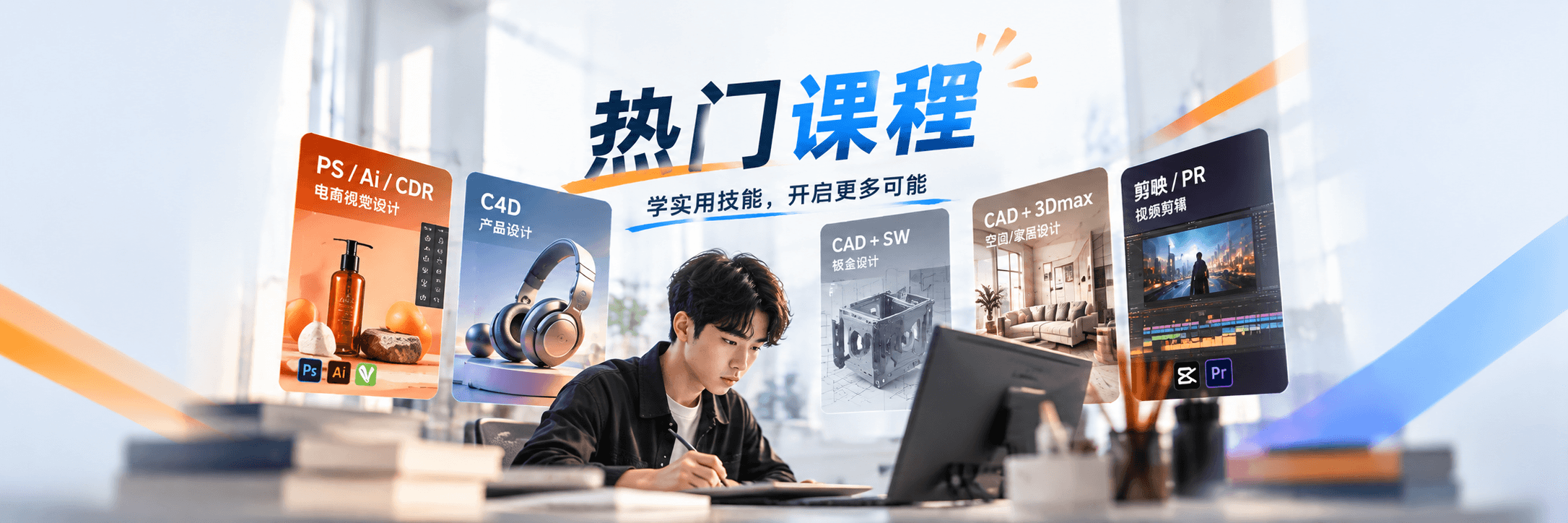 热门课程通栏